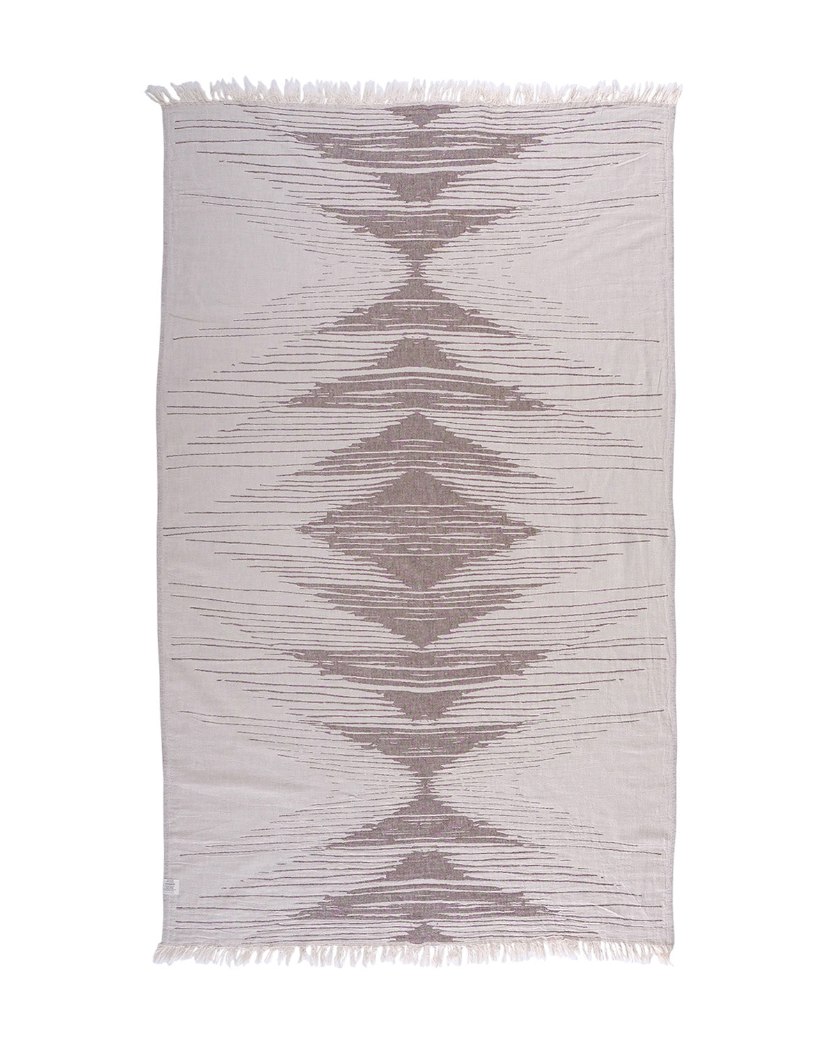 Cotton Monochrome Peshtemal Towel - Wine