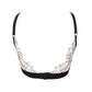 ATHENA BRALETTE - Triangle embroidery bra - white black