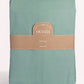 Classic Percale - Core Bedding Set - Jade Green with White Piped Edge