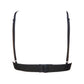 Cross Strap Lined Triangle Lace Bra Daisy Black