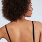 Cross Strap Lined Triangle Lace Bra Black&White