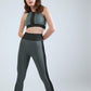 Seamless Legging Bustier Set - Green