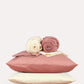 Reversible Percale Bedding Set - Peach & Ecru