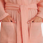 Muslin Cotton Bathrobe - Peach