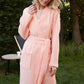 Muslin Cotton Bathrobe - Peach