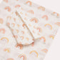 Rainbow Muslin Organizer Bag - White & Pastel Colours - Ocoza
