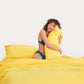 Lavish Sateen Duvet Cover - Yellow