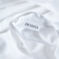 Classic Percale - Core Bedding Set - White with Jade Green Piped Edge