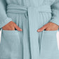 Muslin Cotton Bathrobe - Nile Green
