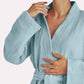 Muslin Cotton Bathrobe - Nile Green