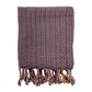 Cotton Meander Peshtemal Towel - Navy Blue