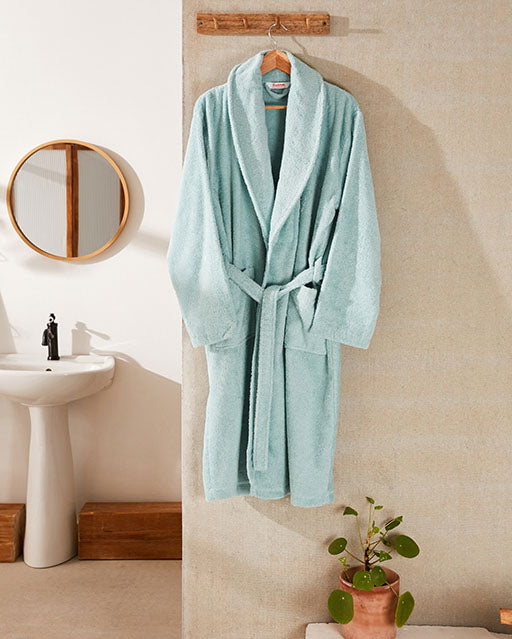 Spa Cotton Bathrobe Set 3 pcs - Green - Ocoza
