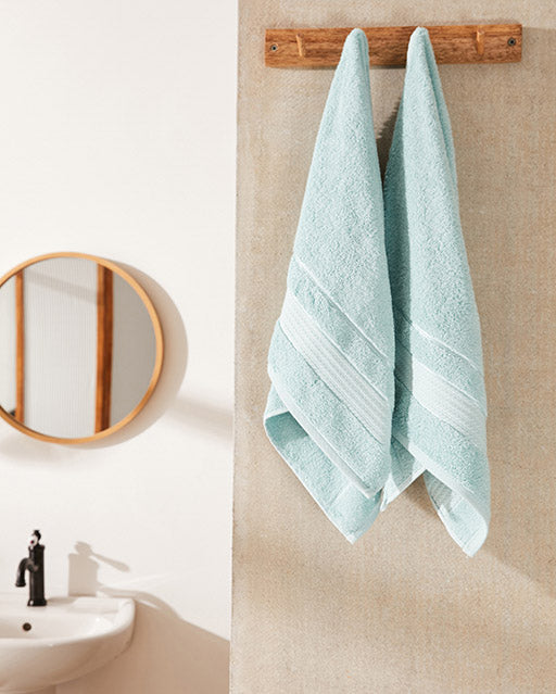 Spa Cotton Bathrobe Set 3 pcs - Green - Ocoza