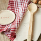 Checked Cotton Tea Towel 6 pcs - Burgundy - Ocoza