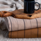 Boa Cotton Throw - Beige & Black