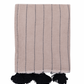 Buhur Cotton Throw - Beige & Black