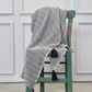Buhur Cotton Throw - Grey & Black