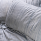 Cotton Glamour Core Bedding Set - White with Green Stripes