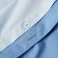 Reversible Percale Duvet Cover - Blue & Baby Blue