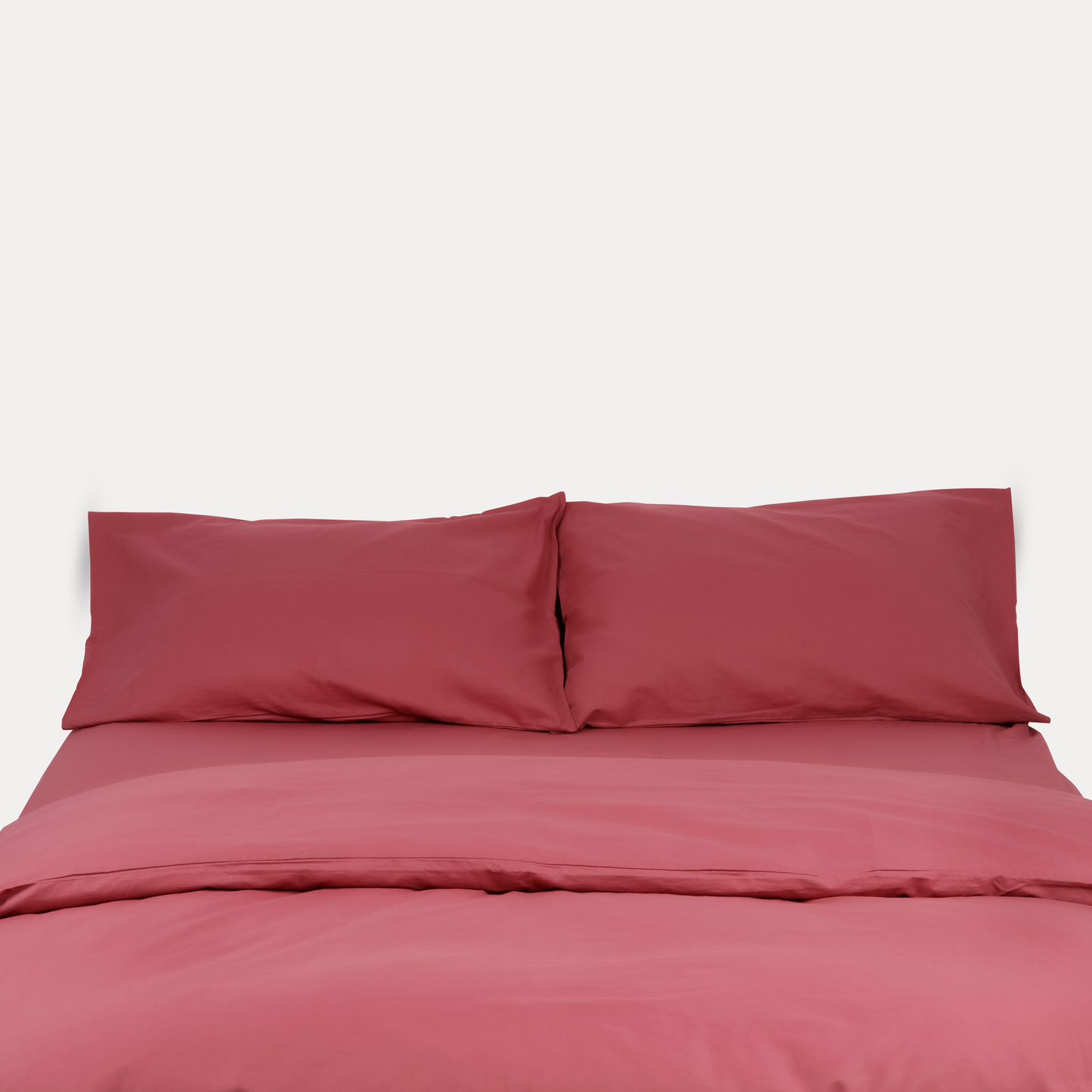Classic Percale Duvet Cover - Carmine
