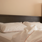 Classic Percale - Core Bedding Set - White with Peach Piped Edge