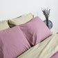 Reversible Percale Bedding Set - Sage Green & Lilac