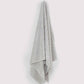 Ribbed Soft Cotton Towel Set - Grey (3 Towels)